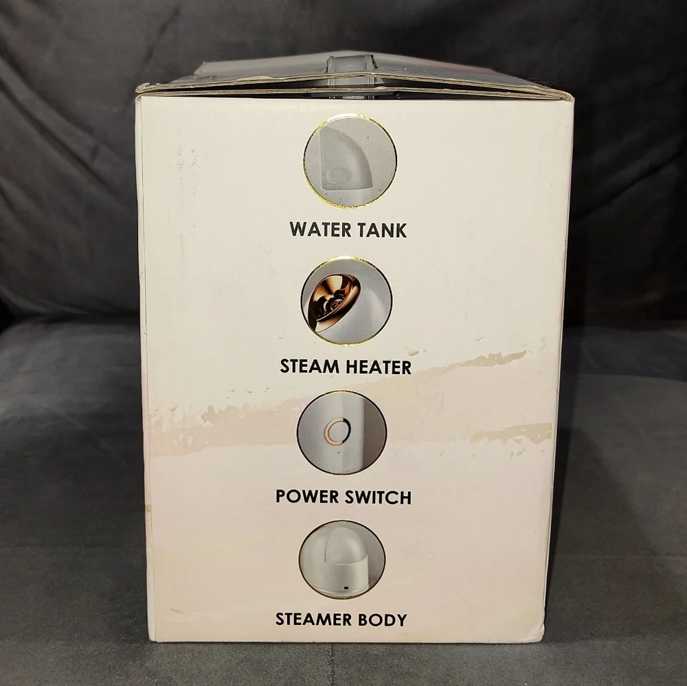 NEW RUCCI PROFESSIONAL FACIAL STEAMER WITH WATER TANK IN BOX FOR ALL SKIN TYPES